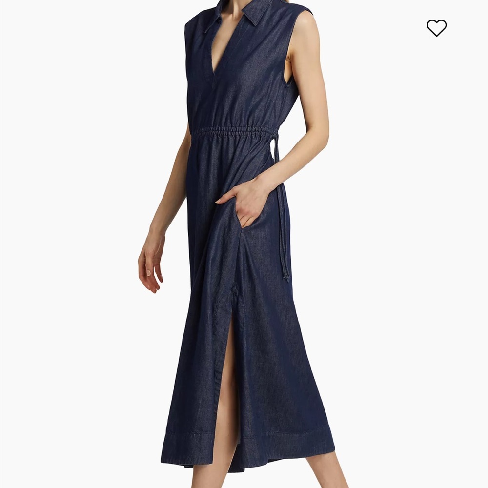 NWT Rag & bone Ultra Featherweight Soraya Denim Midi-Dress